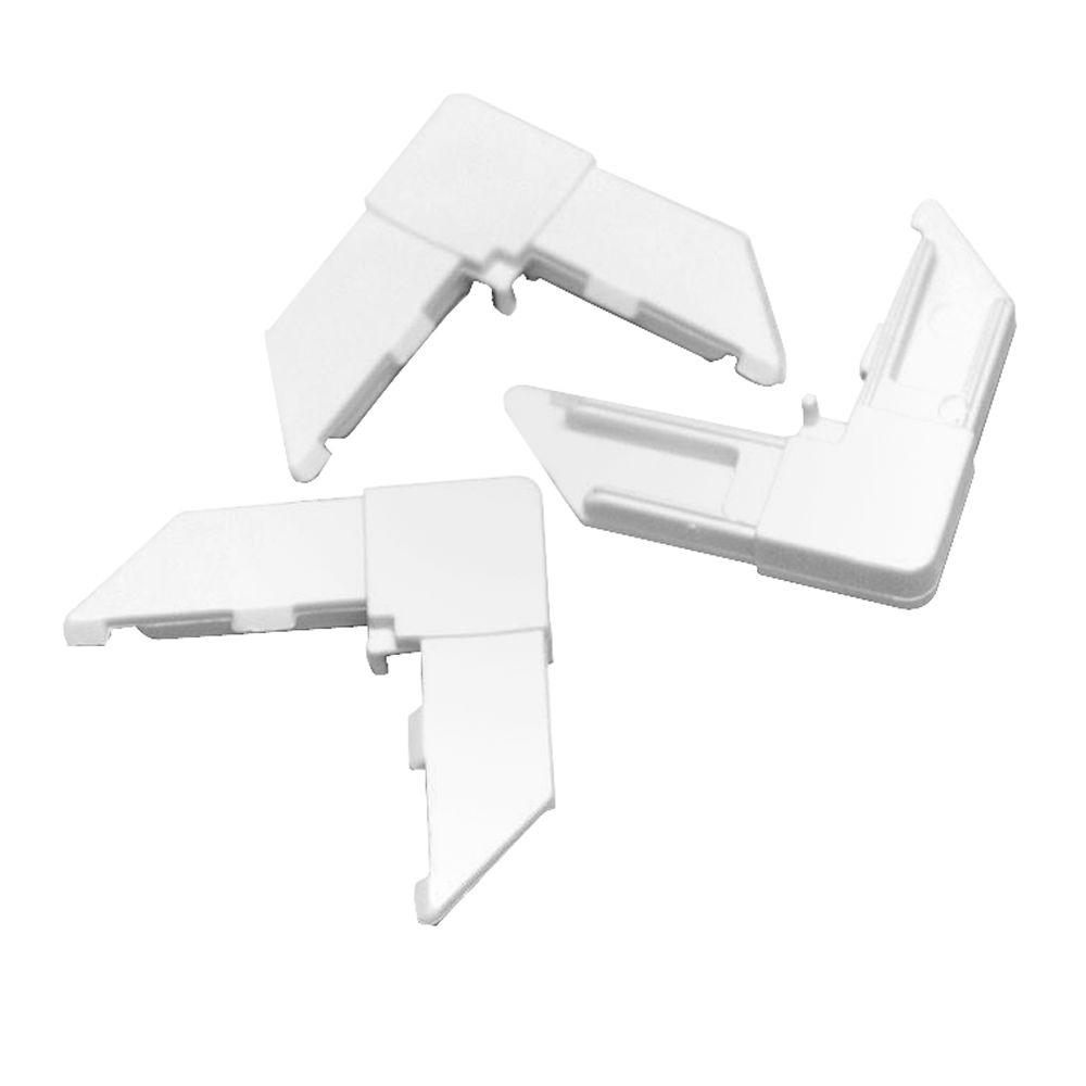 Phifer 7/16 in. White Plastic Corners3021668 The Home Depot