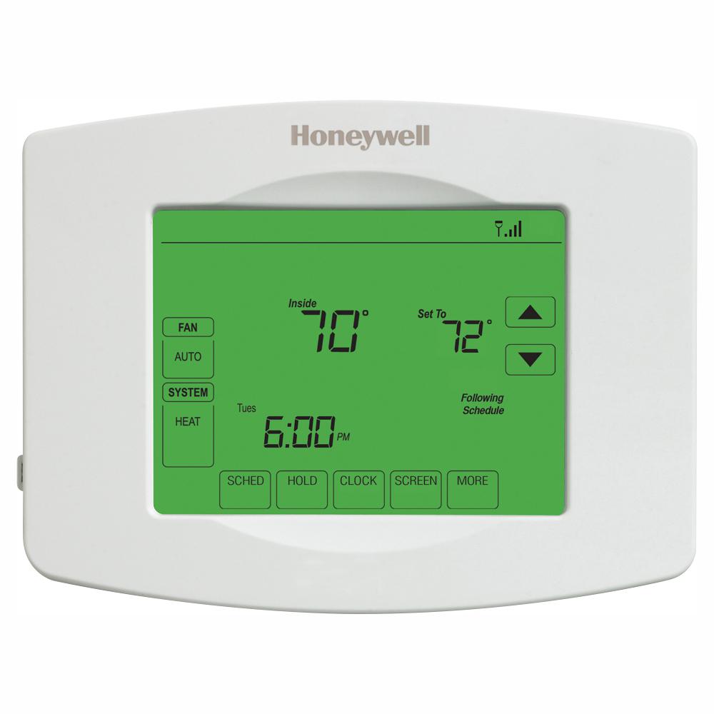 Honeywell Wi-Fi Programmable Touchscreen Thermostat + Free App ...