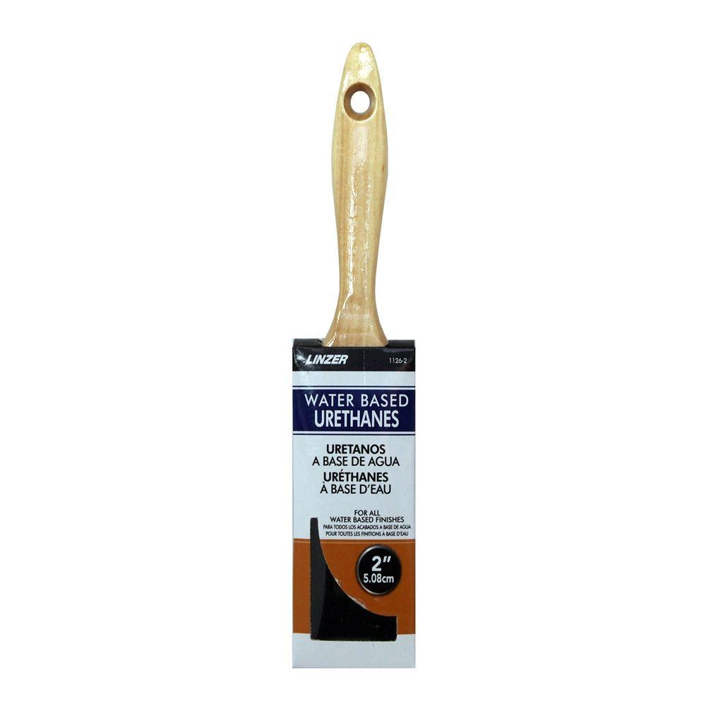 2 in. Polyester Flat Urethane BrushHD 11262 The Home Depot