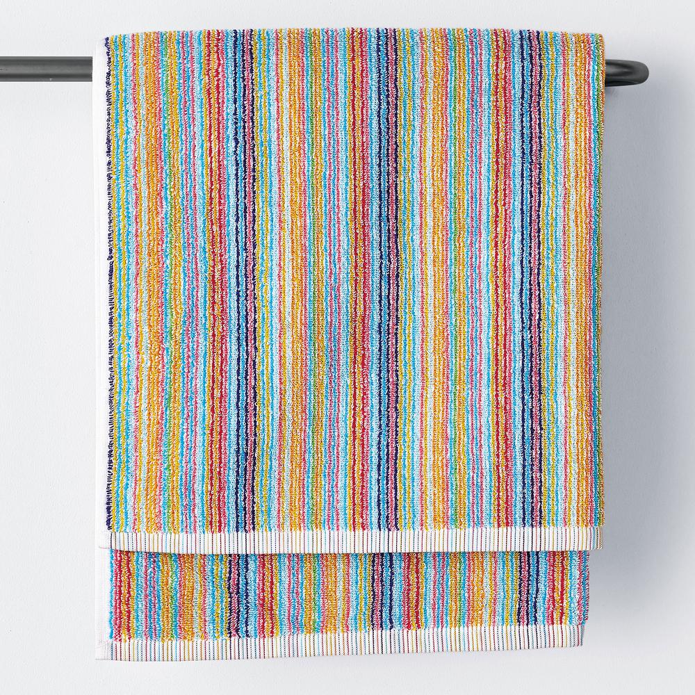 The Company Store Stripe Multicolored Cotton Bath TowelVK55BATHMULTI