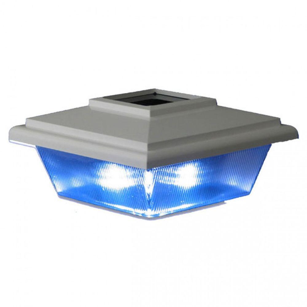 Veranda 4 In X Solar Post Cap 73013136 The Home Depot Vinyl Kindle Solar Light Post Cap