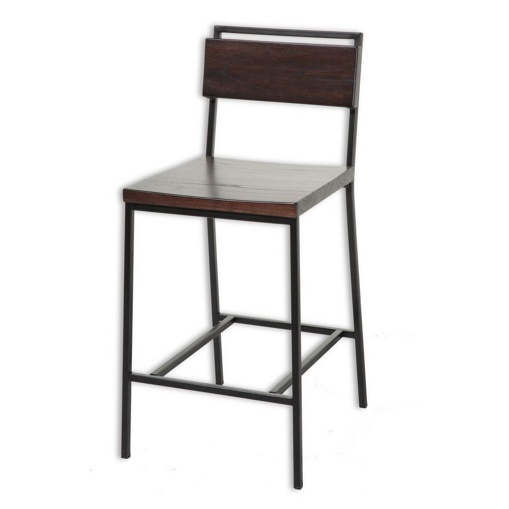 Fashion Bed Group 30 In Olympia Metal Bar Stool With Black Cherry Olympia Metal Bar Stool With Black Cherry Wooden Seat And Matte Frame Finish C1x120 The Home Depot