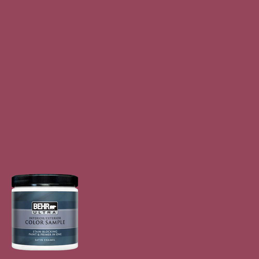 Behr Ultra 8 Oz Ppu1 16 Haitian Flower Satin Enamel Interior