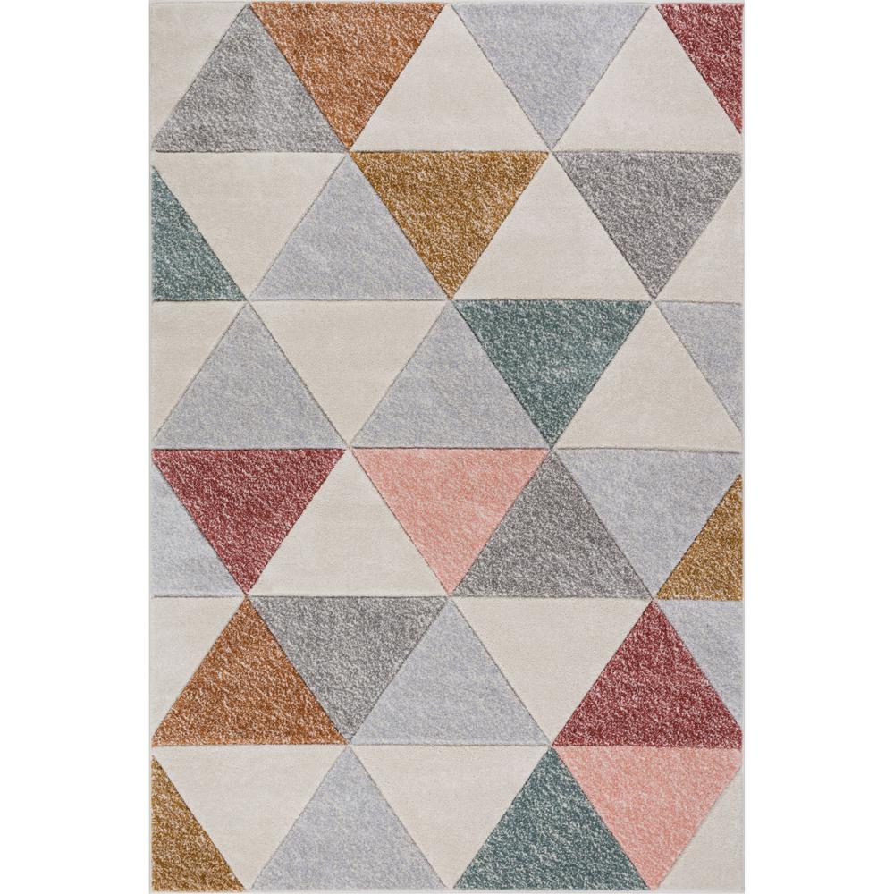 Triangular Shaped Area Rugs Rug Designs Well Woven Ruby Clark Cream 5 Ft X 7 Modern Geometric Triangle