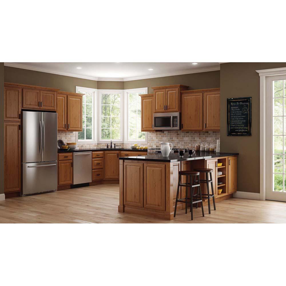 Hampton Bay 12 3 4 X In Cabinet Door Sample Medium Oak Hbksmpldr Mo The Home Depot - 3 Door Kitchen Cupboard Hampton Bay 12 3 4 X In Cabinet Door Sample Medium Oak Hbksmpldr Mo The Home Depot - 3 Door Kitchen Cupboard