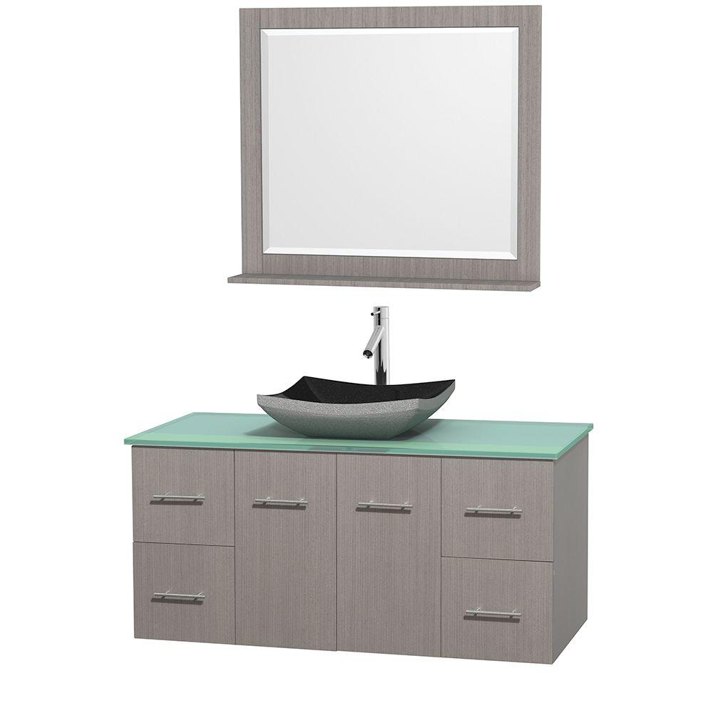 Design Element Christine 35 in. W x 20 in. D Vanity in Toffee with