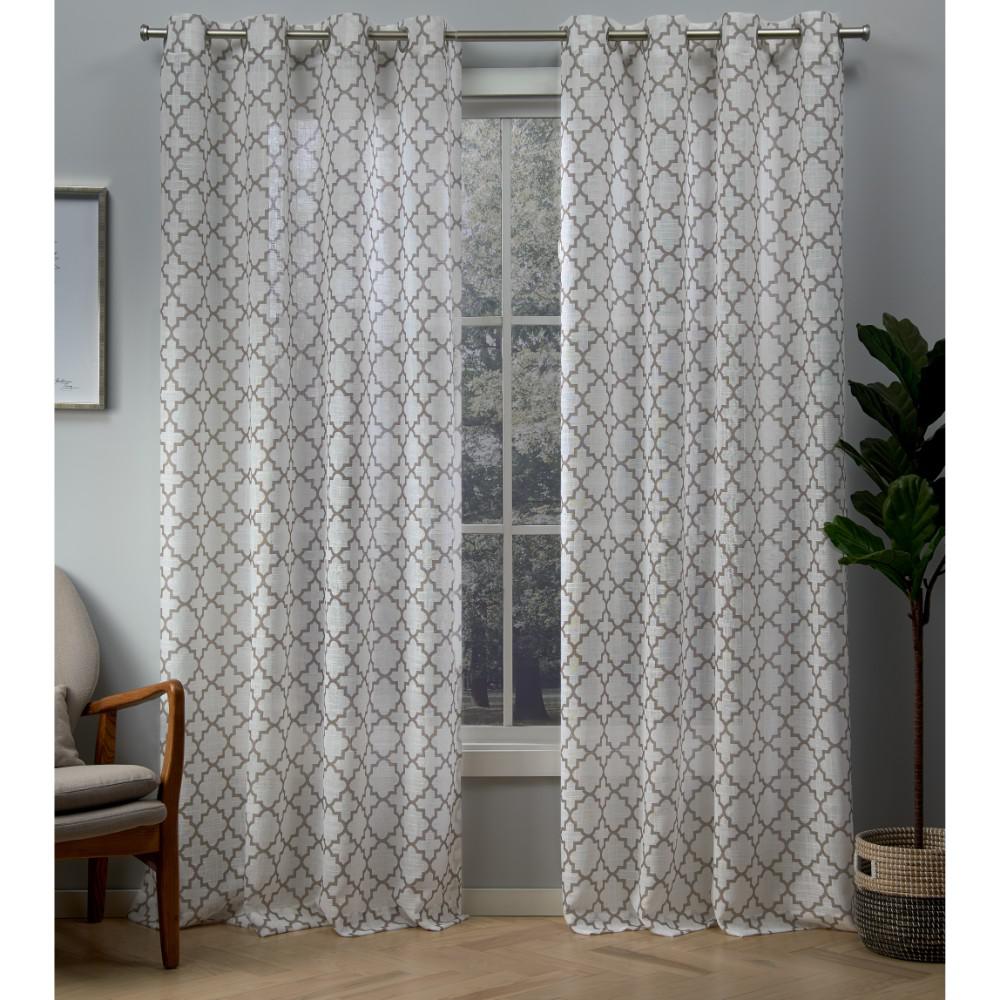 Exclusive Home Curtains Helena 54 In W X 84 L Sheer Grommet Sheer Grommet
