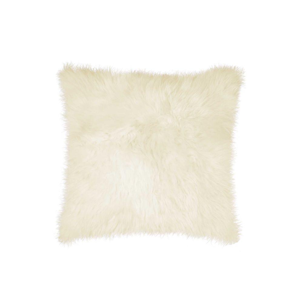 Boho Living Mongolian Faux Fur Aqua Solid Faux Fur Polyester 14 In