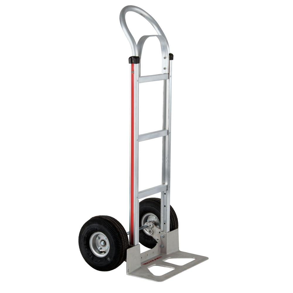 Magliner 500 lb. Capacity Aluminum Modular Hand Truck with Horizontal Loop Handle, Brace, and 