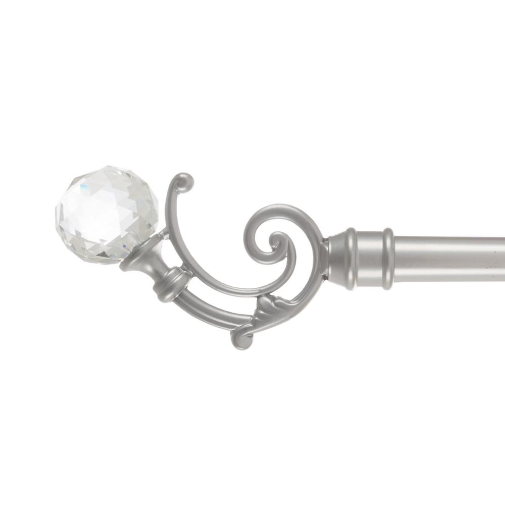 Lavish Home 48 In 86 Telescoping 3 4 Curtain Rod Lavish Home 48 In 86 Telescoping 3 4 Curtain