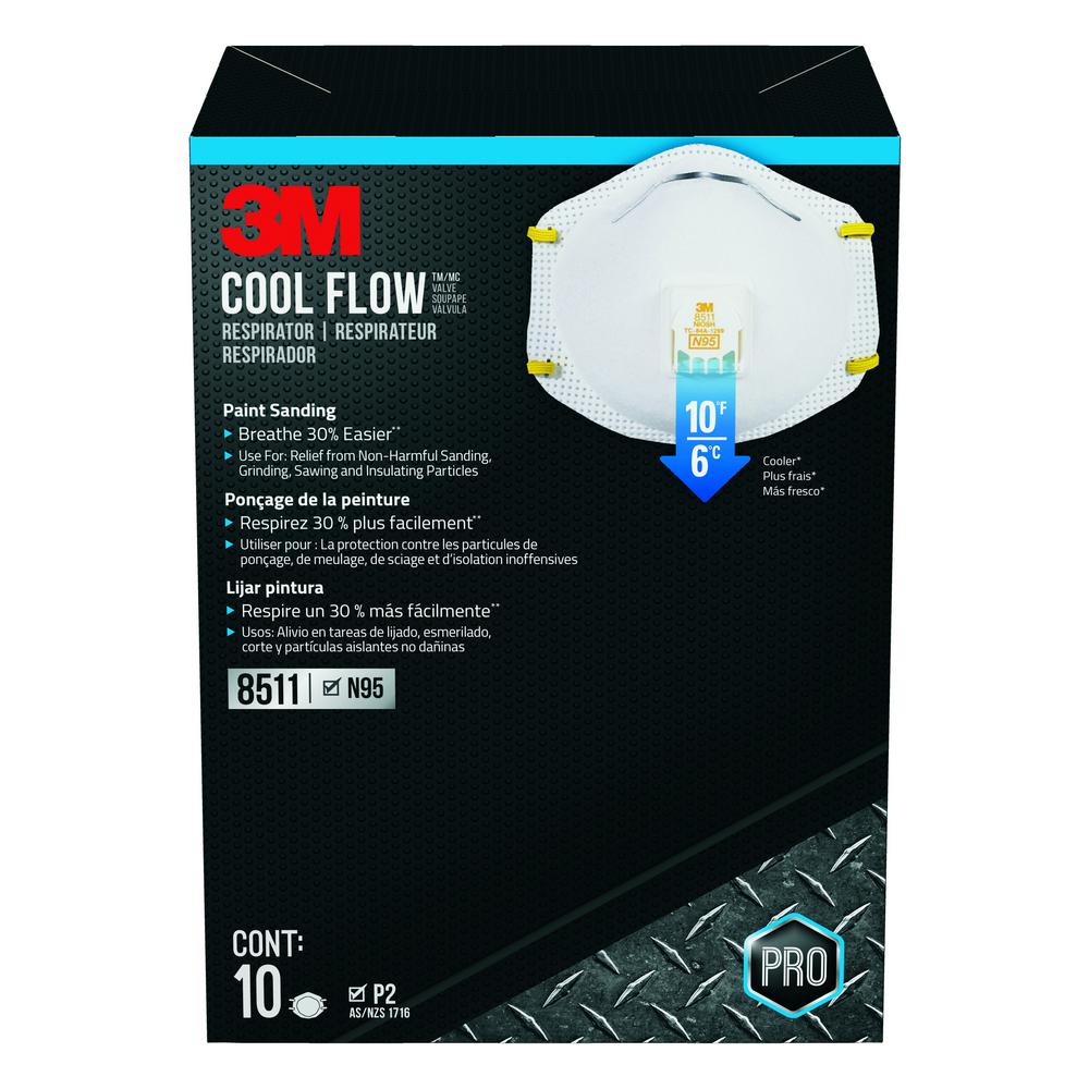 HDX N95 Disposable Respirator Valve Blister (3Pack)H950V The Home Depot