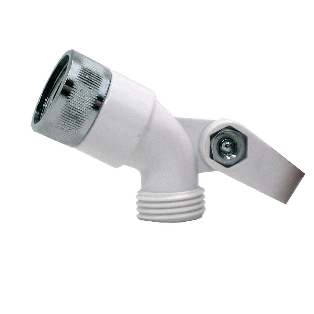 Speakman Handshower Swivel Connector In White Vs 120 The Home Depot Handshower Swivel Connector In White