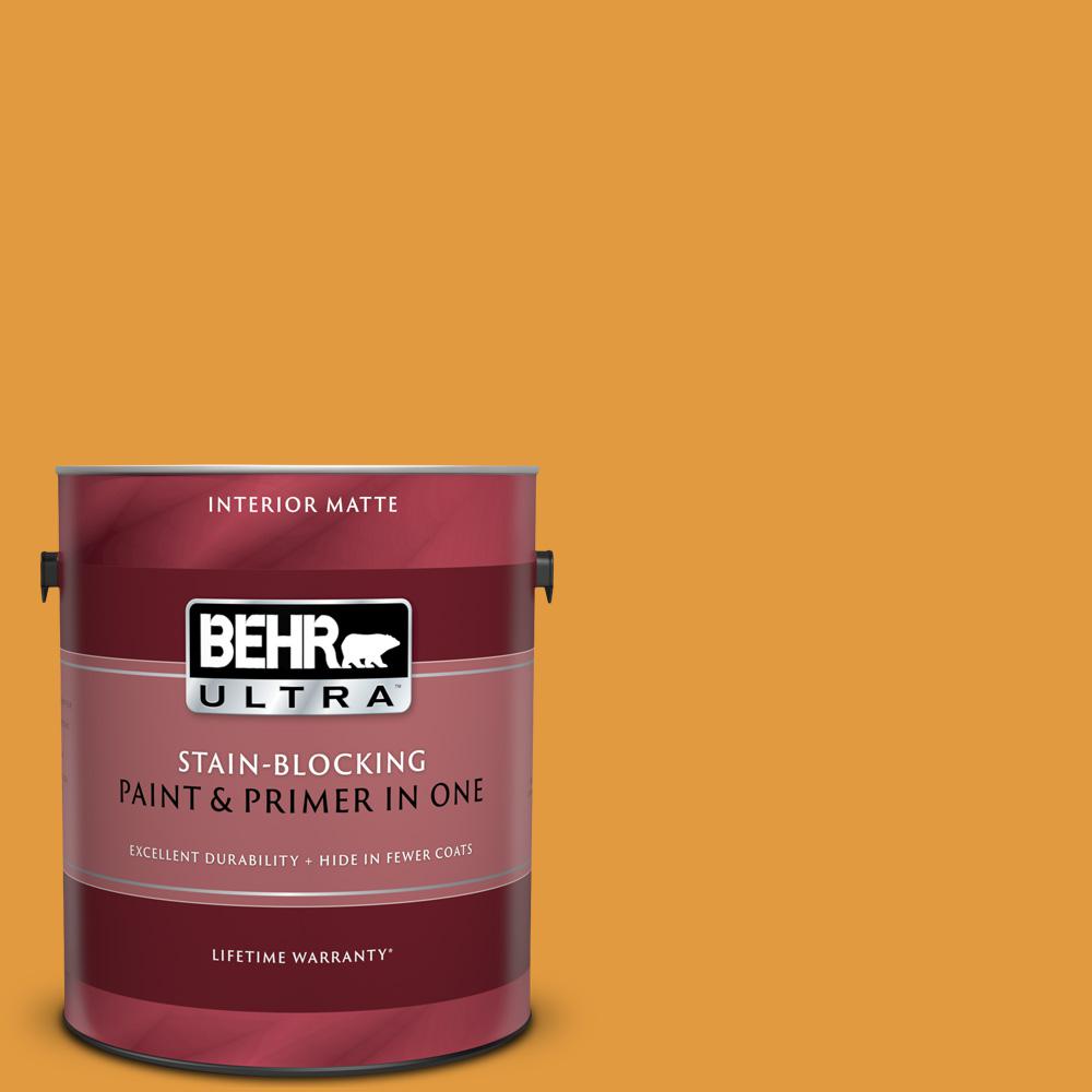 Behr Ultra 1 Gal T18 05 Life Is Good Matte Interior Paint And Primer In One