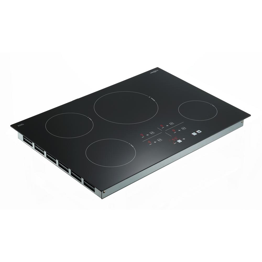 Ancona Elite 30 In Glass Ceramic Induction Cooktop In Black With