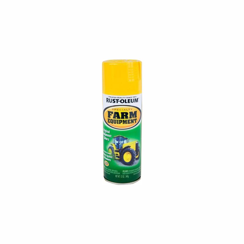 RustOleum 12 oz. Farm Equipment New Holland Yellow Enamel Spray Paint