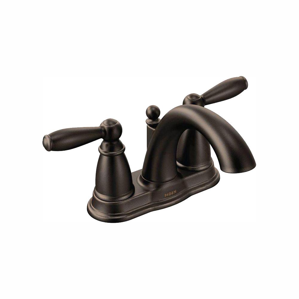 MOEN Brantford 8 in. Widespread 2-Handle High-Arc Bathroom Faucet Trim ...