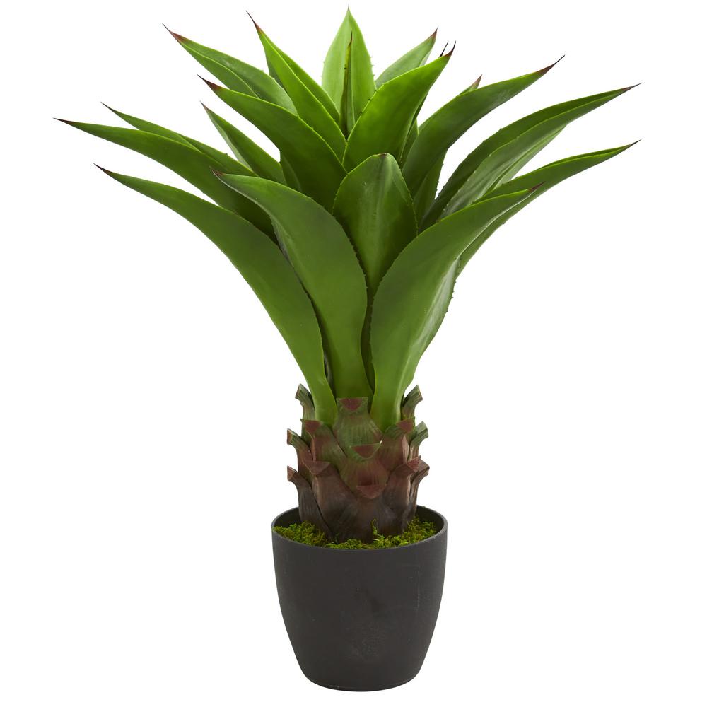 Nearly Natural Indoor 30 in. Agave Artificial Plant6332 The Home Depot