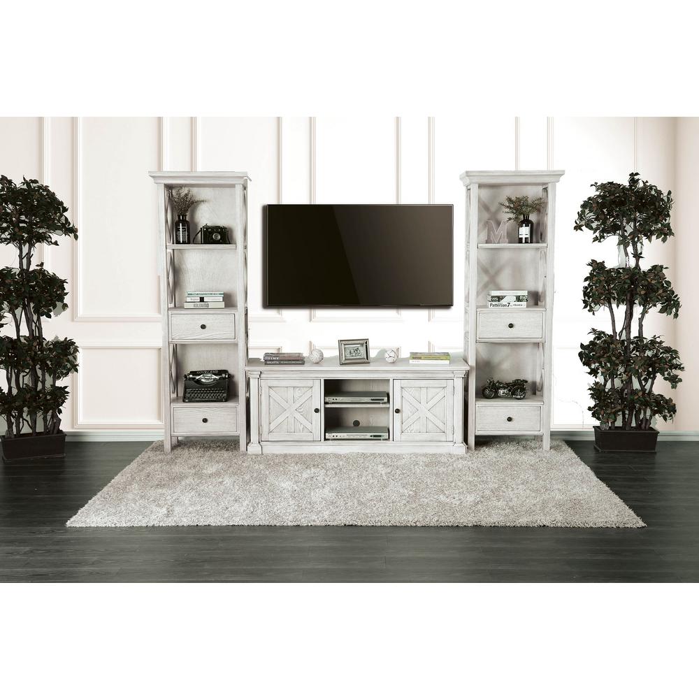 William S Home Furnishing Georgia 18 In Black Wood Entertainment Center 60 In With Doors Cm50 Tv 60 The Home Depot