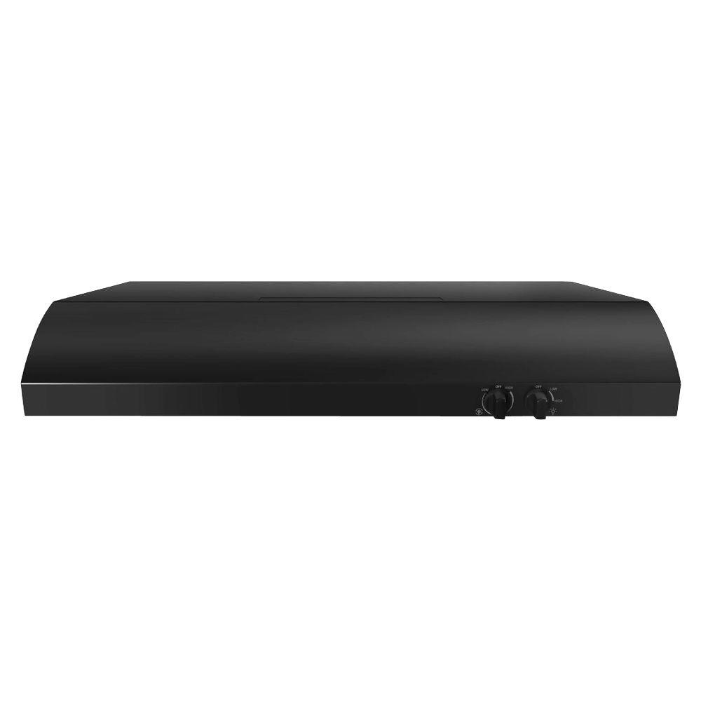 Whirlpool 36 in. Under Convertible Range Hood in Black