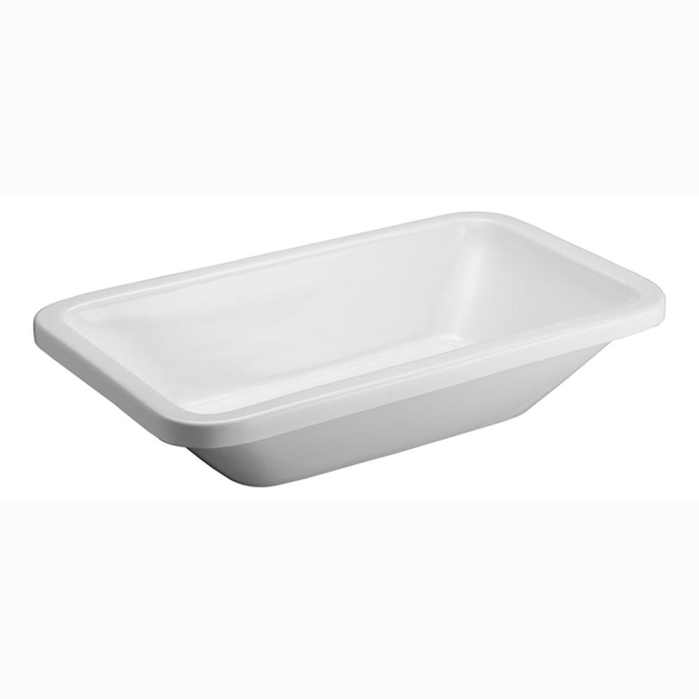 Barclay Products Santa Fe Vessel Sink in White4640WH The Home Depot