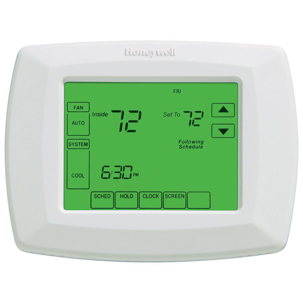 Honeywell Thermostat Wiring Diagram, Honeywell 7 Day Universal Touchscreen Programmable Thermostat Rth8500d The Home Depot, Honeywell Thermostat Wiring Diagram