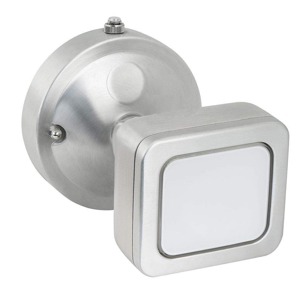 Feit Electric Outdoor Security Lighting The 18 5 Watt Stainless Outdoor Integrated Led Mini Single Head Flood Light With Dusk To Dawn