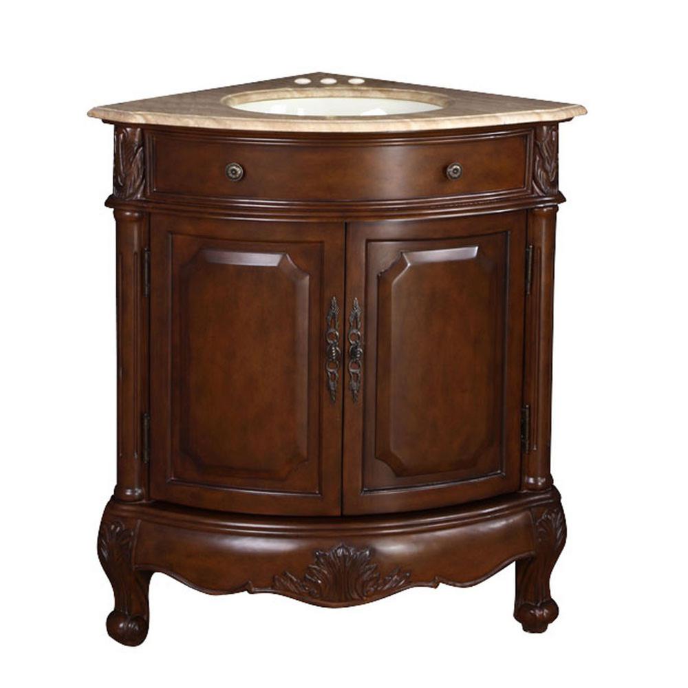 Corner Bathroom Vanities Bath The Home Depot