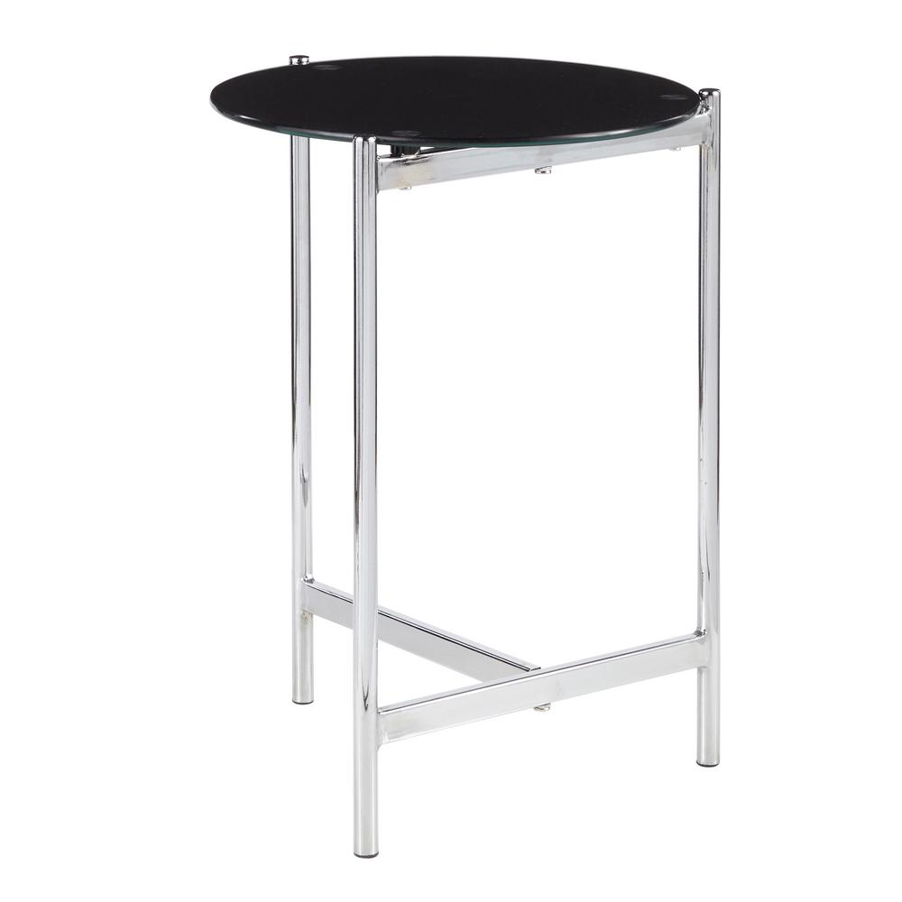 Lumisource Chloe Contemporary Side Table In Chrome With