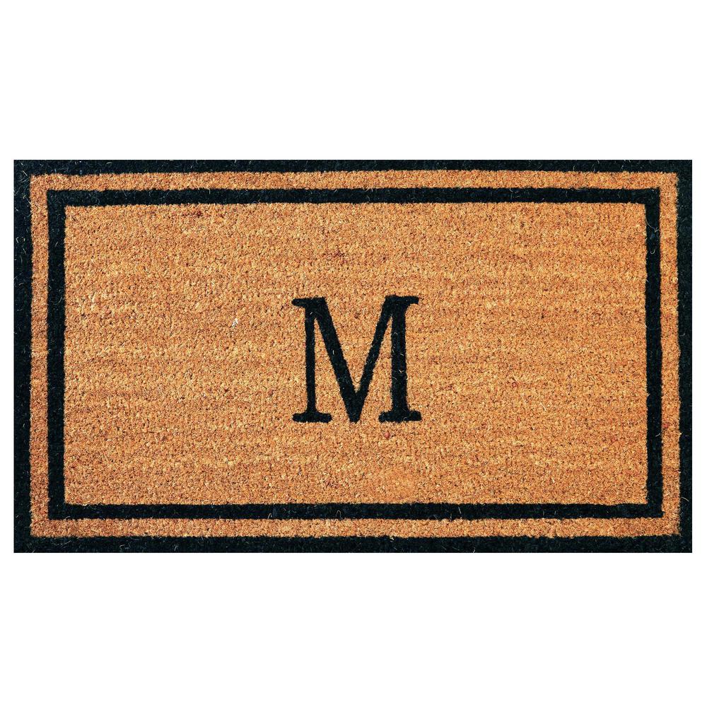 Envelor Customized Monogram Collection Letter M 18 In X 30 In