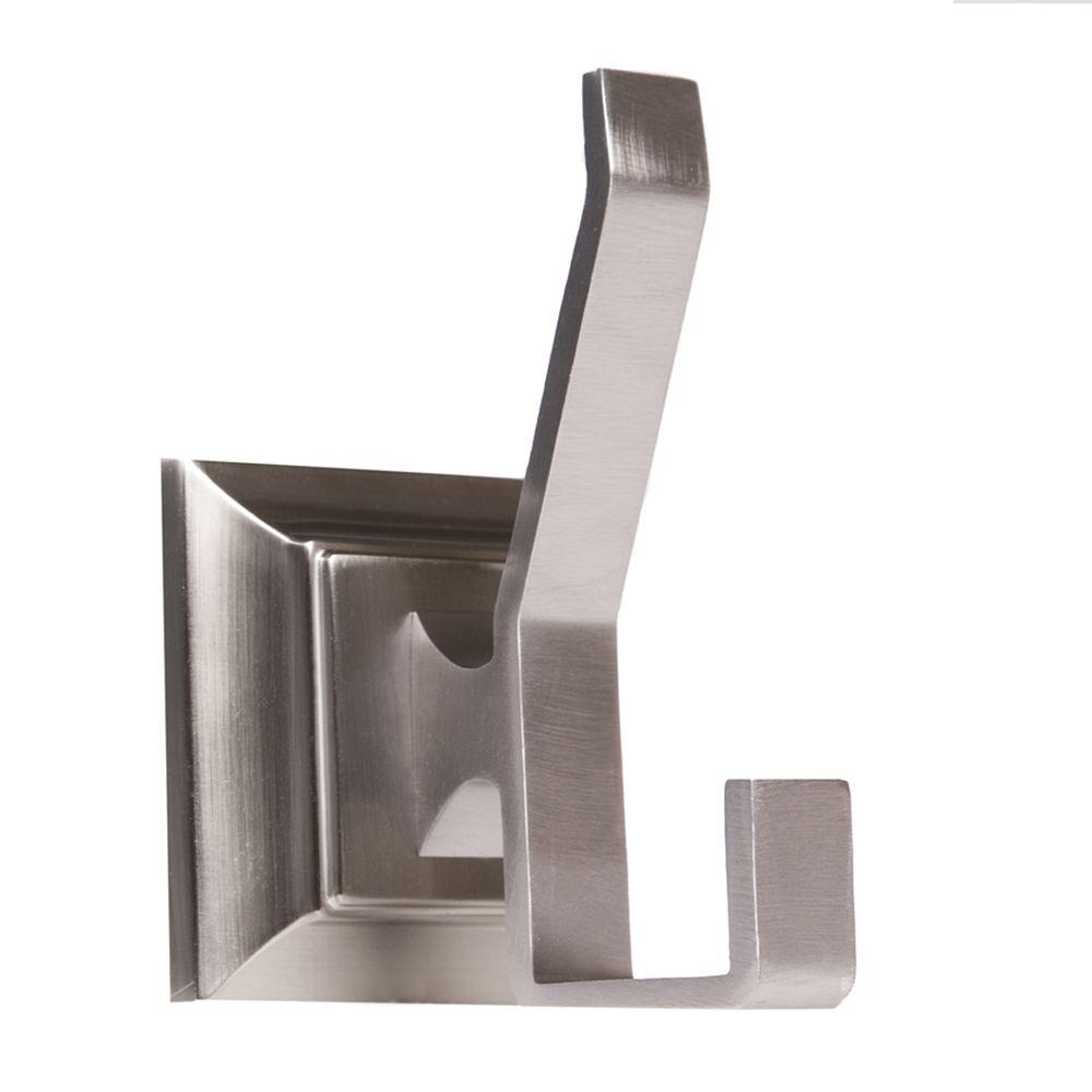 ARISTA Leonard Collection Double Robe Hook in Satin Nickel1702RHKJSN