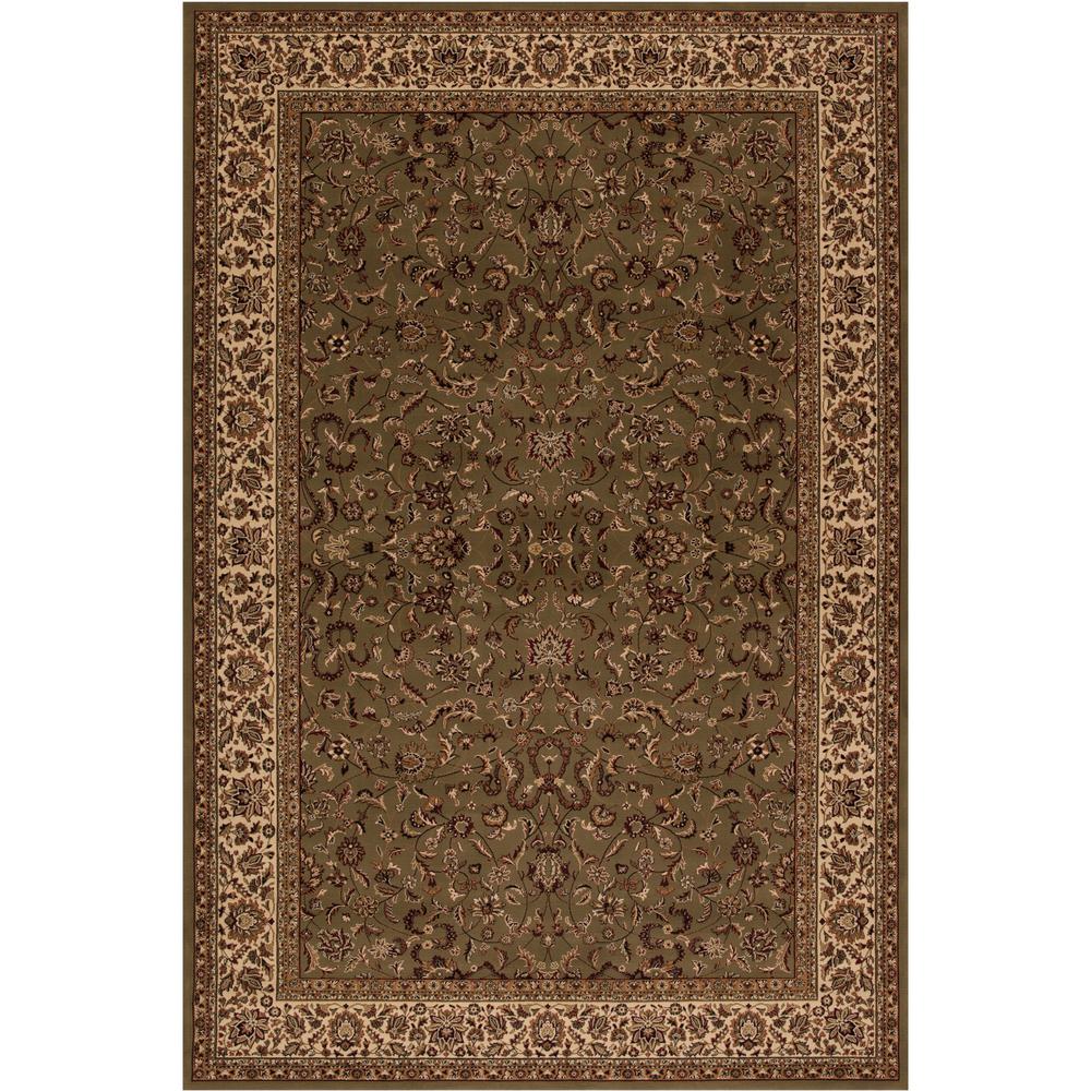 Concord Global Trading Area Rugs The Home Depot Persian Clics Kashan Green 7 Ft X 10 Area Rug