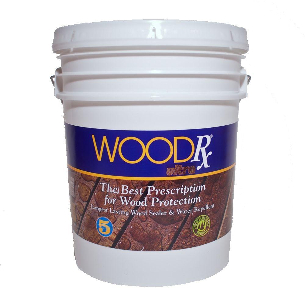 WoodRx 5 gal. Ultra Tawny Cypress Wood Stain and Sealer625115 The