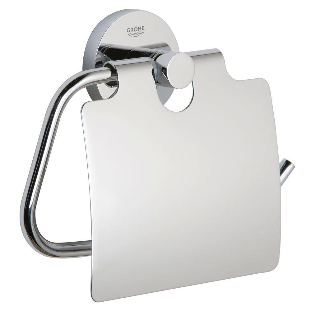 Grohe Essentials Single Post Toilet Paper Holder In Starlight Chrome Grohe Essentials Single Post Toilet Paper Holder In Starlight Chrome