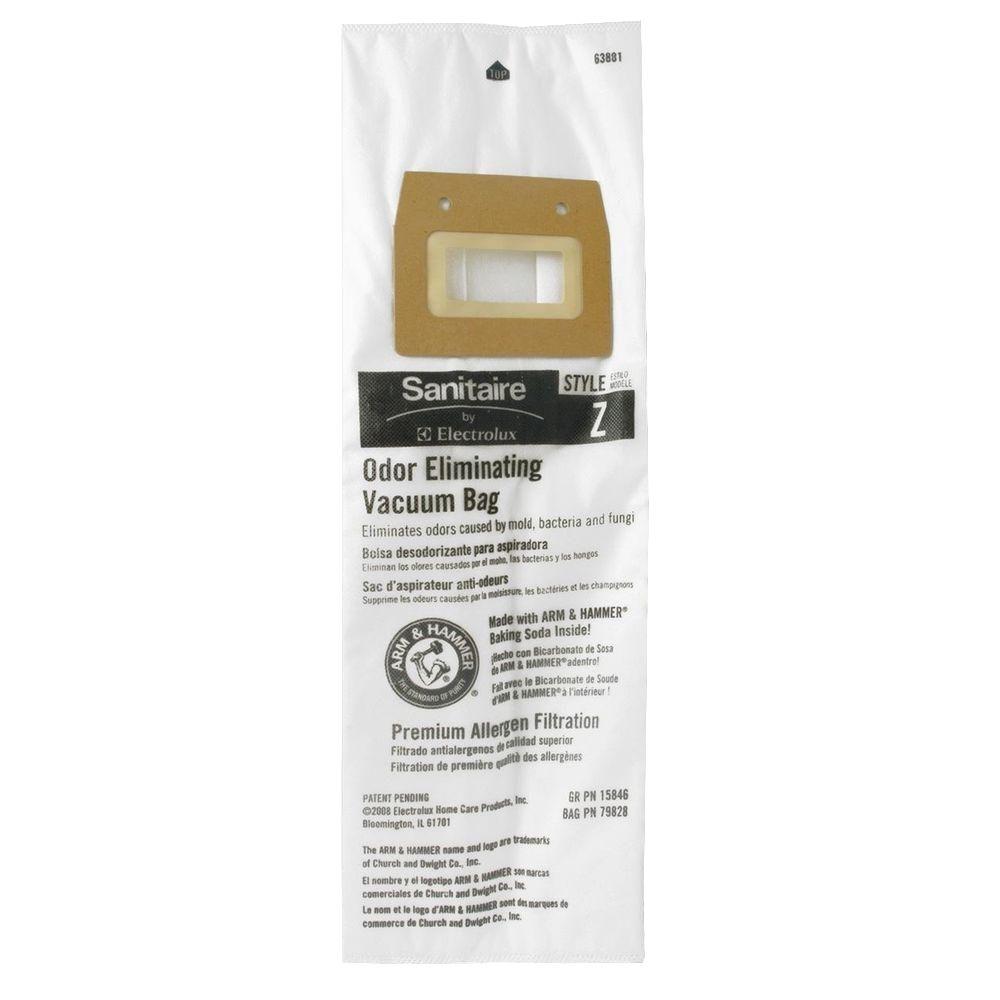 Sanitaire Style Z Vacuum BagsEUK63881A10 The Home Depot