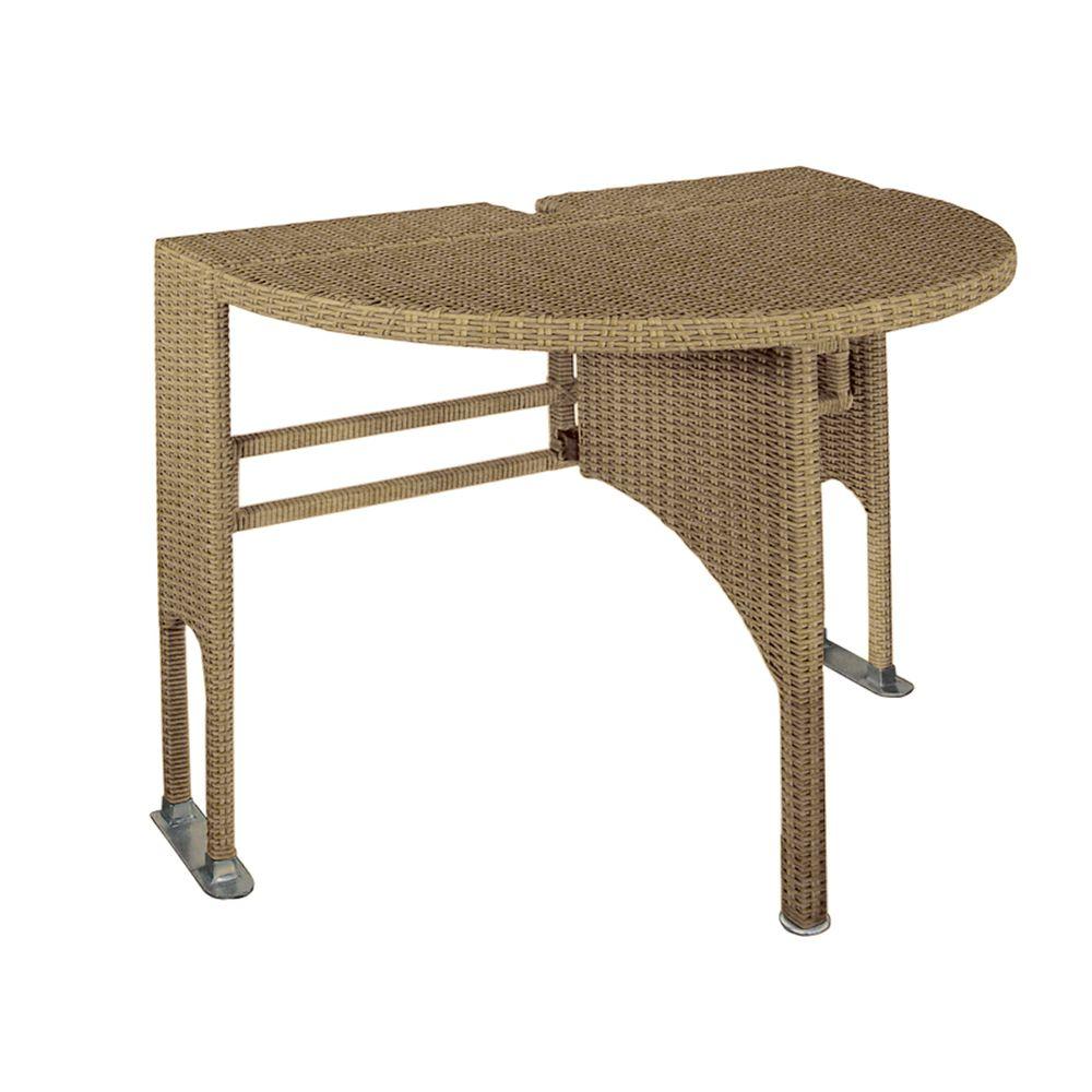 Blue Star Group Genevieve Coffee Half Oval Gate Leg Patio Terrace Blue Star Group Genevieve Coffee Half Oval Gate Leg Patio Terrace Mates Table