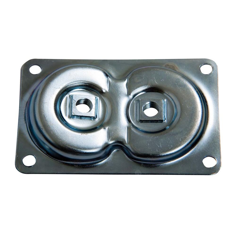 Waddell Silver Dual Top Plate Hardware 2750 The Home Depot