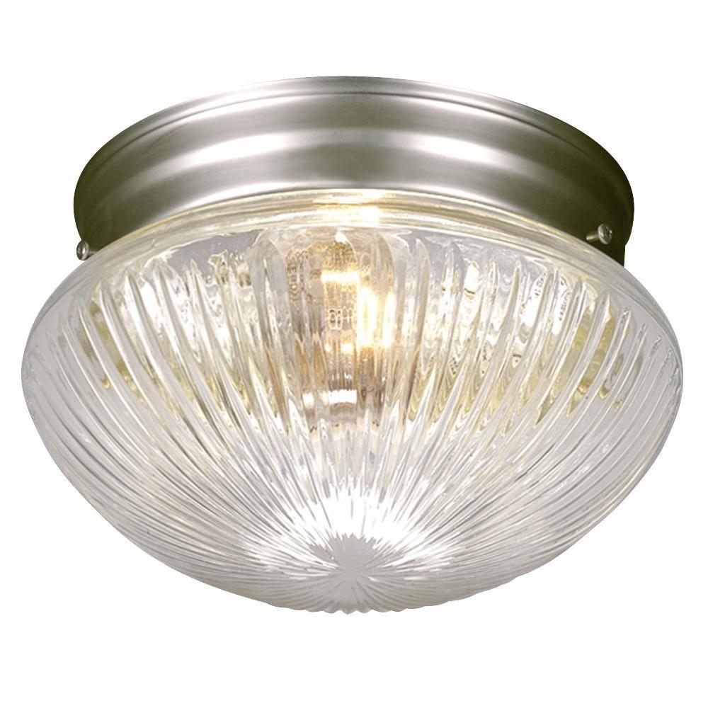 Filament Design Negron 1-Light Pewter Incandescent Flush Mount-CLI ...