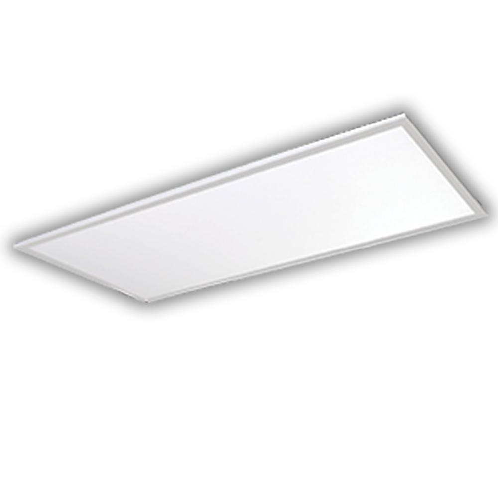 Halco Lighting Technologies 2 Ft X 4 Ft 128 Watt Equivalent White Edge Lit Flat Panel Integrated Led Ceiling Troffer Bright White With Backup 81972