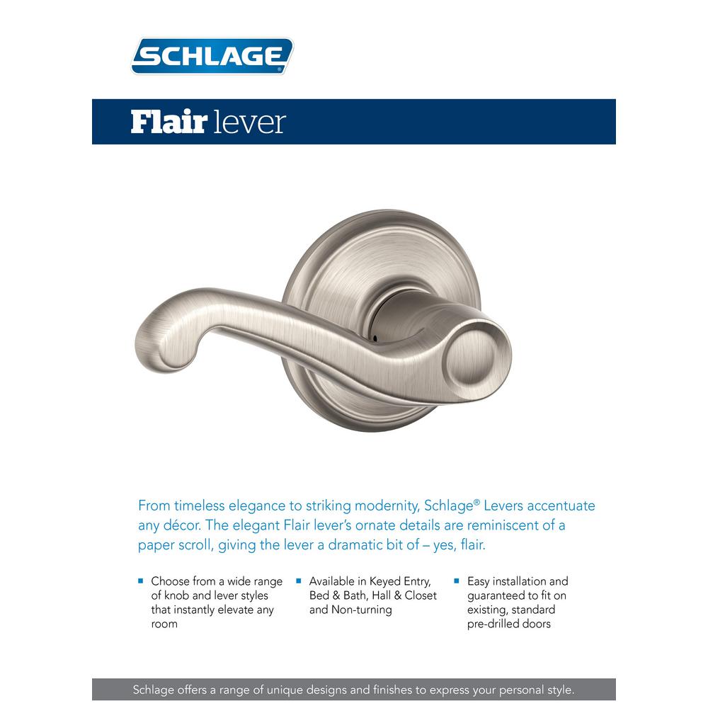 Schlage Flair Bright Brass Keyed Entry Door Lever With Wakefield Trim Schlage Entry Door Handles Door Levers