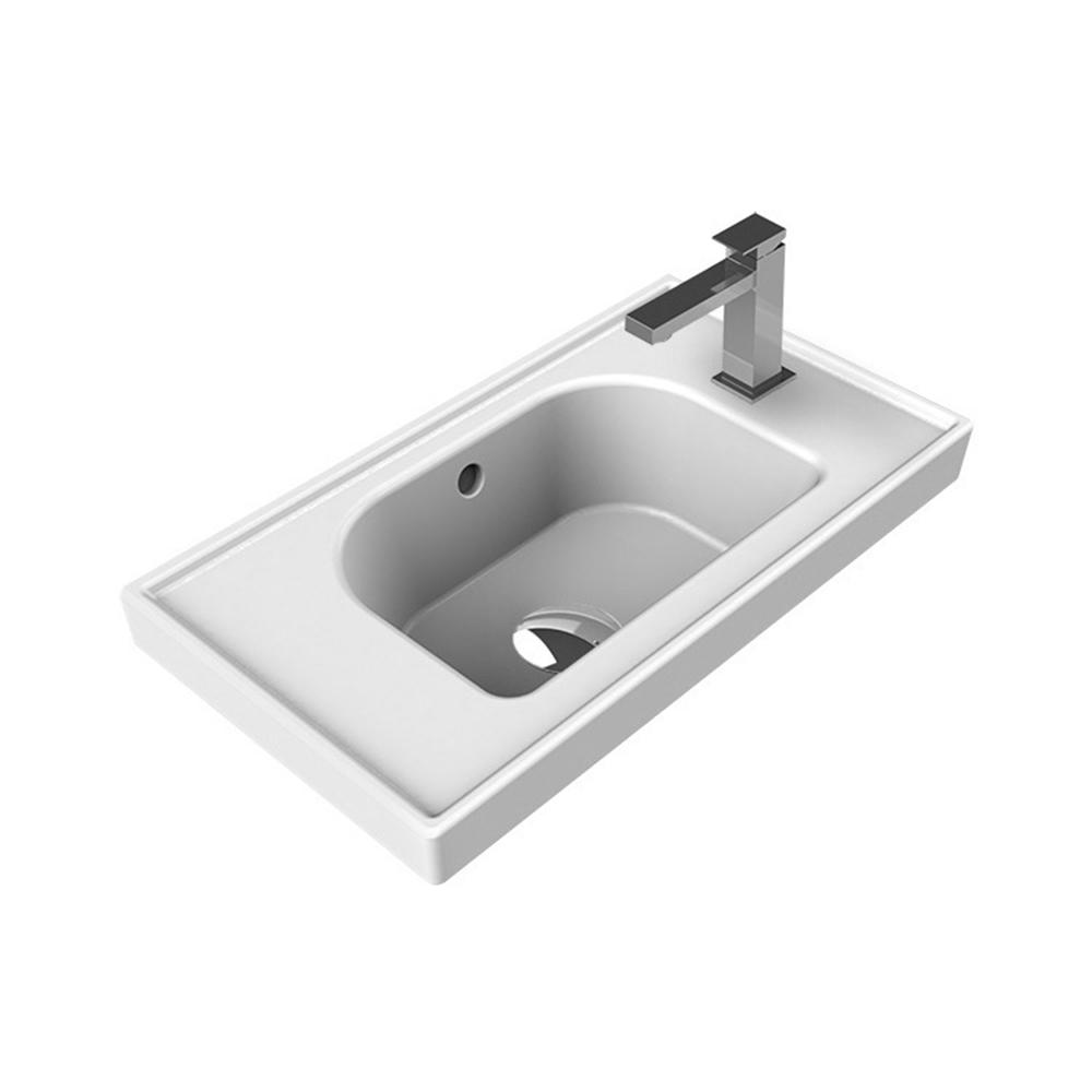 Nameeks Frame Wall Mounted Bathroom Sink in White by Nameeks