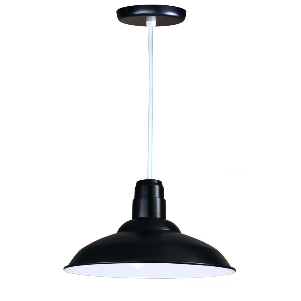 LBL Lighting Zevo 1Light Black PendantLP955BLGD The Home Depot