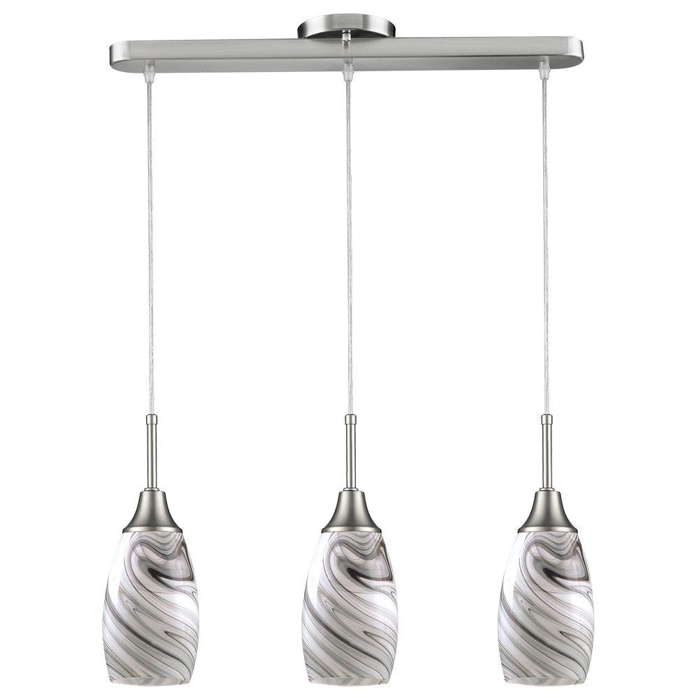 beldi peak collection 3-light grey and nickel pendant-1933-p3 grey