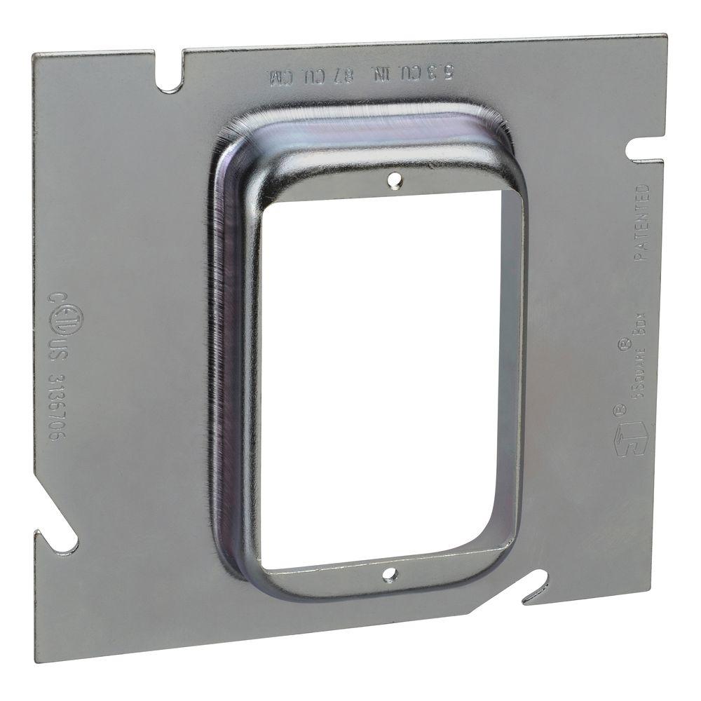 RACO 4 in. Square Welded Extension Ring, 2-1/8 in. Deep with 1/2 ...