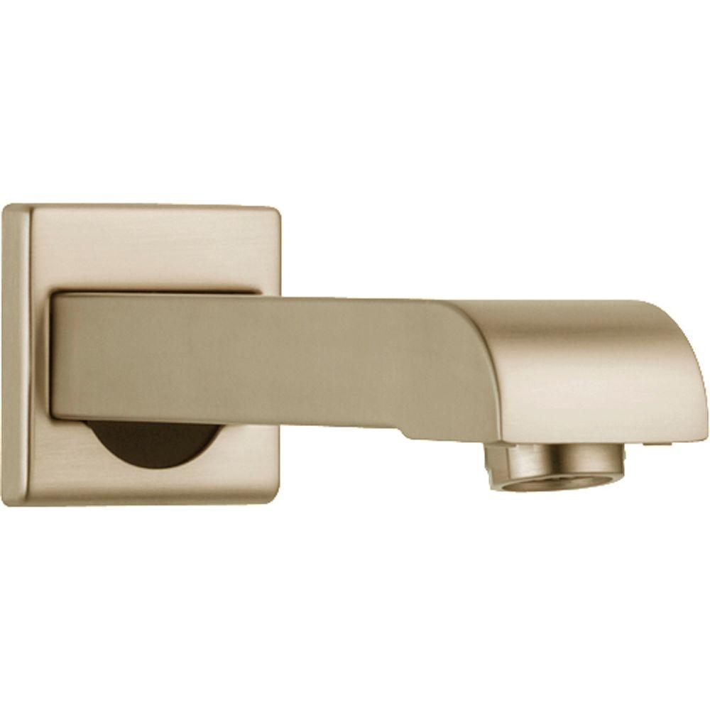 Delta Foundations Pull Up Diverter Tub Spout In Oil Rubbed Bronze   Champagne Bronze Delta Tub Spouts Rp48333cz 64 600 