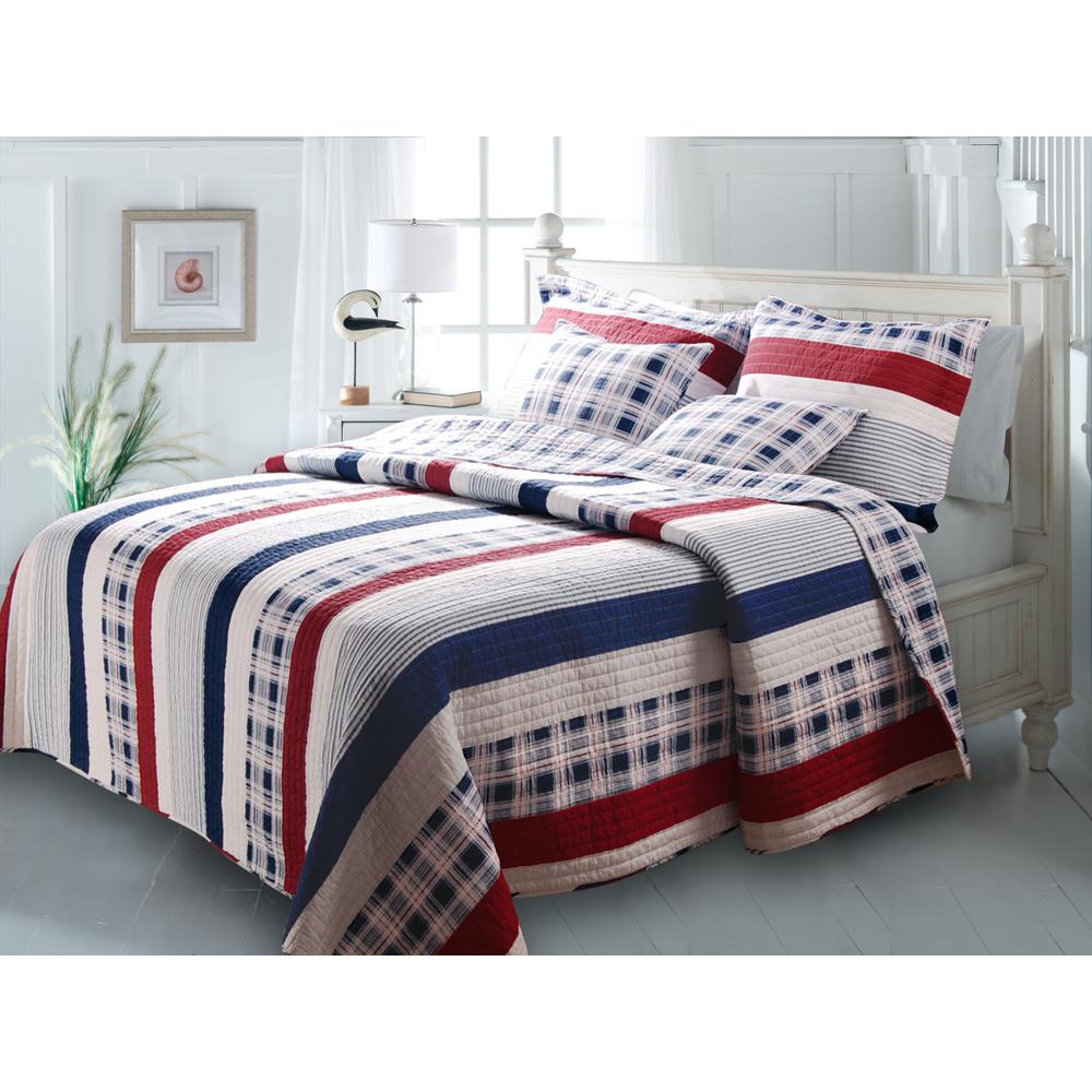 Americana Quilts Bedding Quilt Sets Compare S At Greenland Trading Nautical Stripe 2 Piece Multi Twin Quil