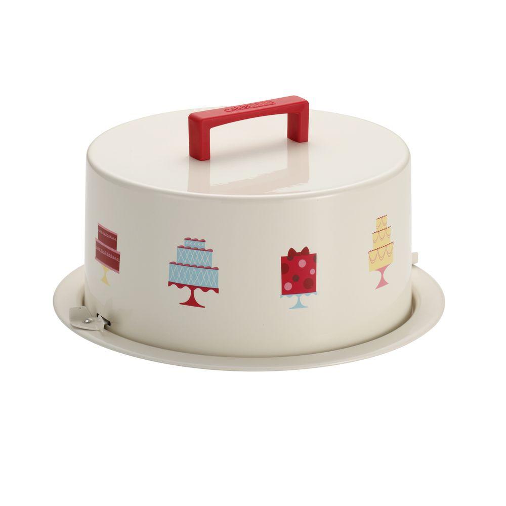 Cake Boss Serveware Metal Cream Cake Carrier with Mini Cakes-58672 ...