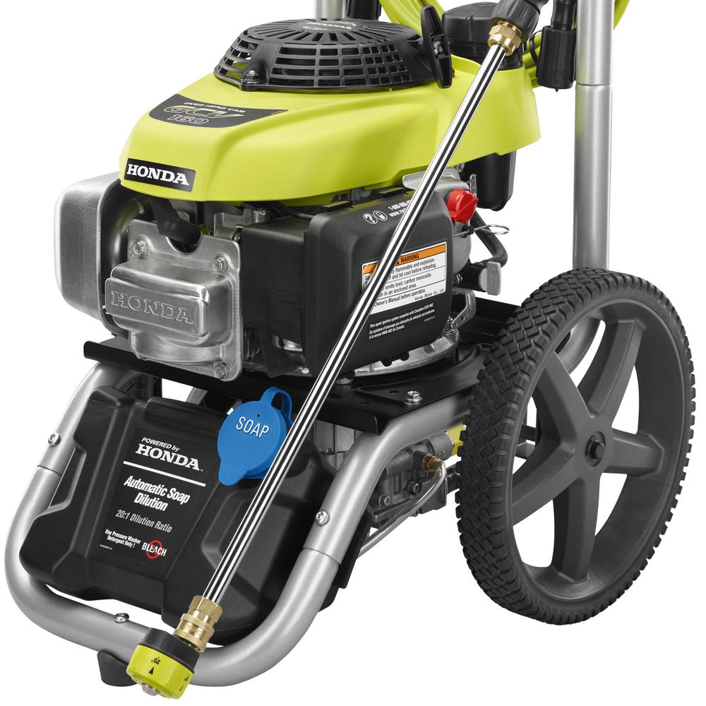 Ryobi 3000 Psi 2 3 Gpm Honda Gas Pressure Washer Ry803001 The Home Depot