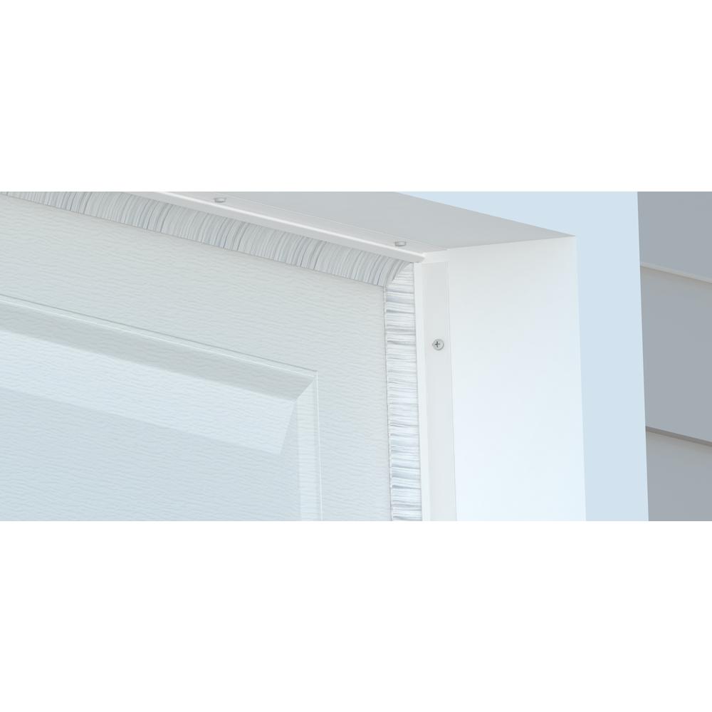 Action Industries Garage Door Light Colored Brush Weather Seal With Aluminum Retainer And 1 In White Brush 2 Car Garage 109 0030 The Home Depot