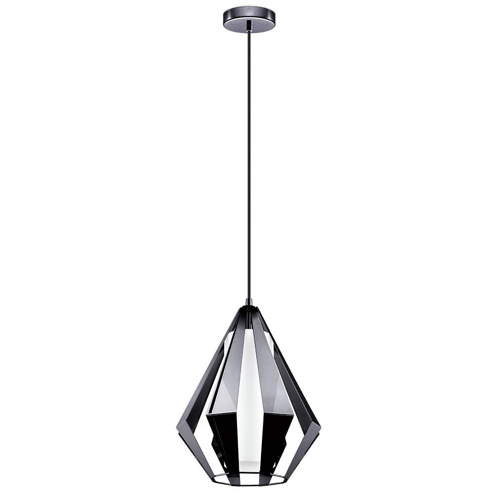 Eglo Taroca 1 Light Black Chrome Pendant Eglo Taroca 1 Light Black Chrome Pendant