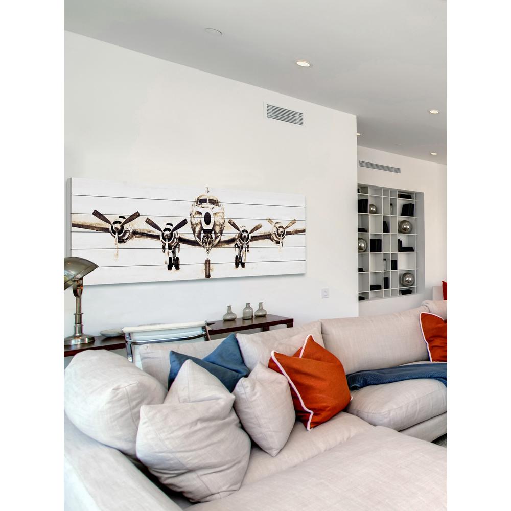 10 In H X 30 W Airplane By Marmont Hill Printed White